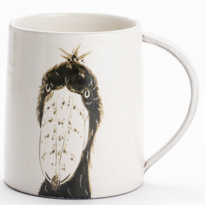 マグカップ　ハシビロコウB　澤田卓伸 - Handcrafted Japanese pottery from Kyoto - Kyo ware / Kiyomizu ware.