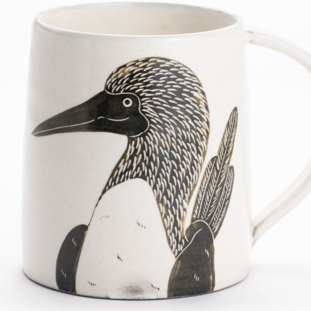 マグカップ　アオアシカツオドリ　澤田卓伸 - Handcrafted Japanese pottery from Kyoto - Kyo ware / Kiyomizu ware.