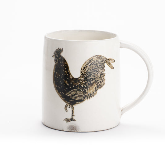 マグカップ　ニワトリ　澤田卓伸 - Handcrafted Japanese pottery from Kyoto - Kyo ware / Kiyomizu ware.