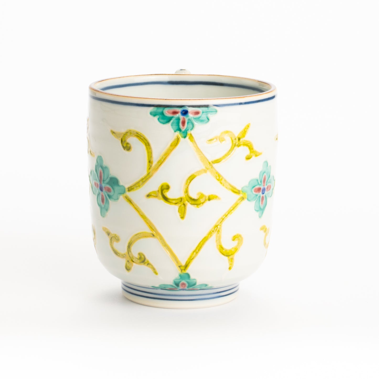 湯呑　交趾一閑人 有職唐草文様　秀峰堂 KOTOPOTTER