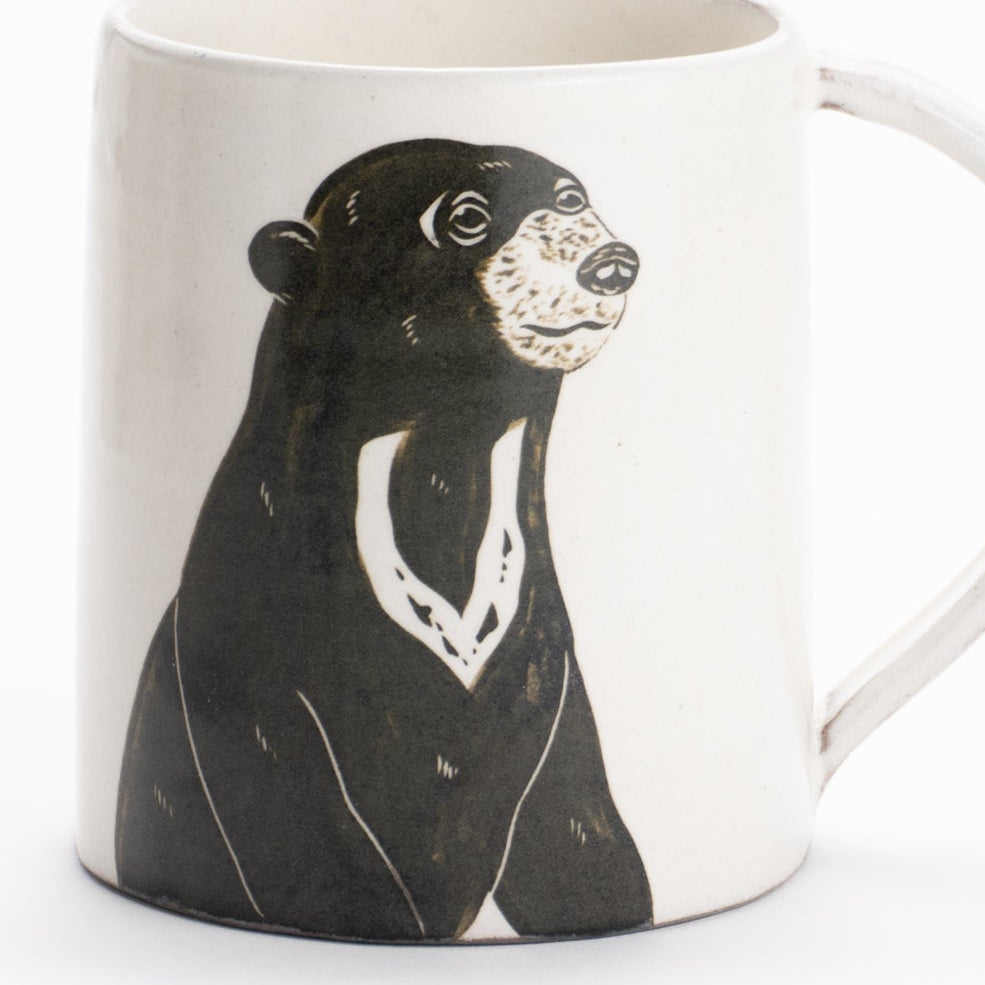 マグカップ　マレーグマ　澤田卓伸 - Handcrafted Japanese pottery from Kyoto - Kyo ware / Kiyomizu ware.