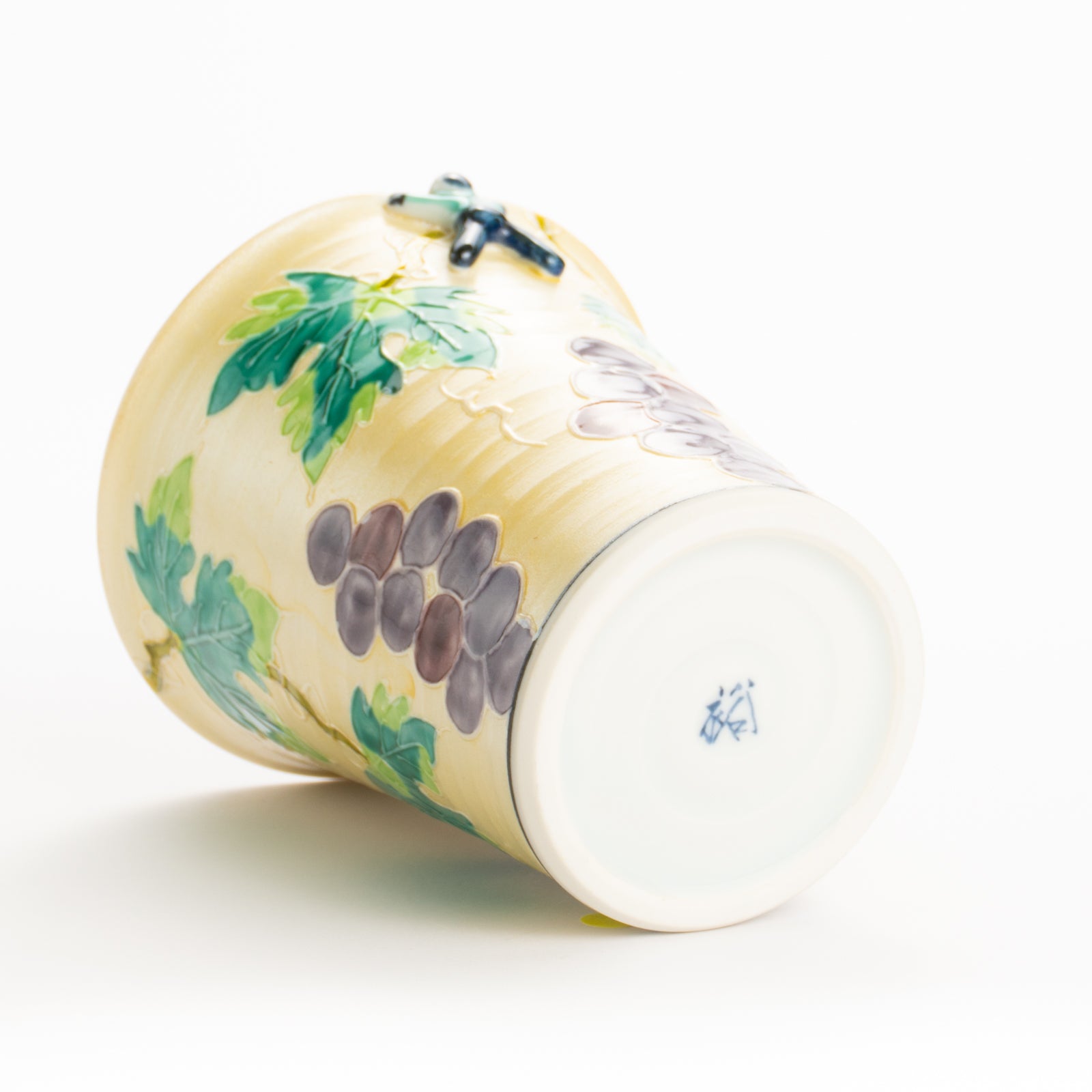 フリーカップ　銀彩交趾一閑人 葡萄　秀峰堂 KOTOPOTTER