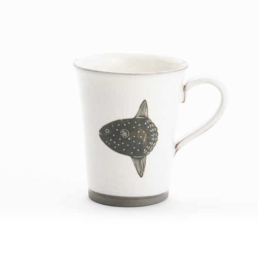 コーヒーカップ　マンボウ　澤田卓伸 - Handcrafted Japanese pottery from Kyoto - Kyo ware / Kiyomizu ware.