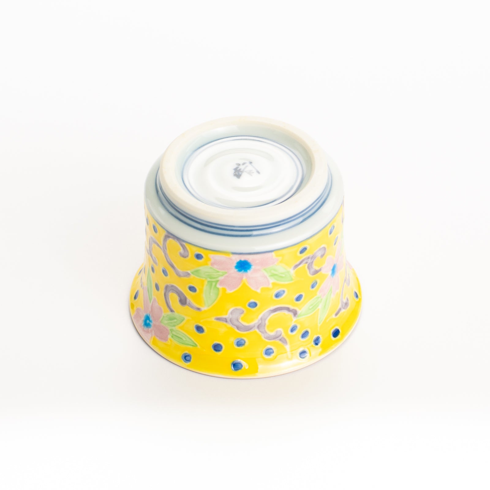 小鉢　黄交趾一閑人 桜　秀峰堂 KOTOPOTTER