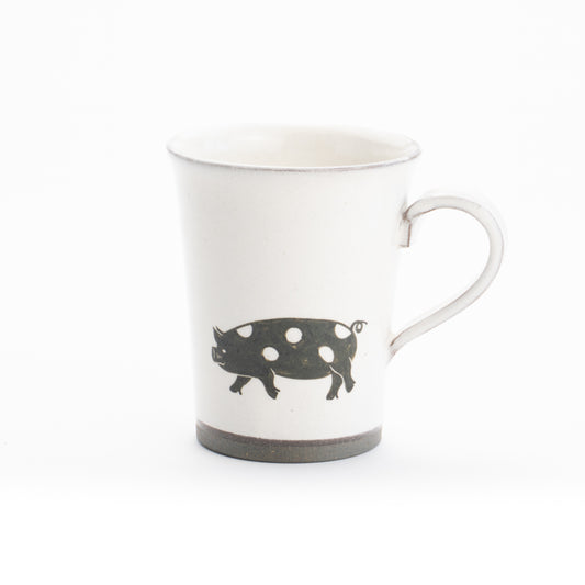コーヒーカップ　ブタさん　澤田卓伸 - Handcrafted Japanese pottery from Kyoto - Kyo ware / Kiyomizu ware.