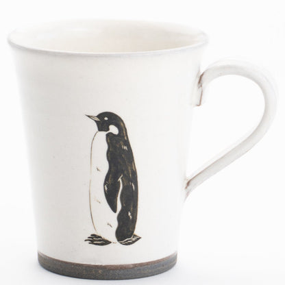 コーヒーカップ　コウテイペンギン　澤田卓伸 - Handcrafted Japanese pottery from Kyoto - Kyo ware / Kiyomizu ware.