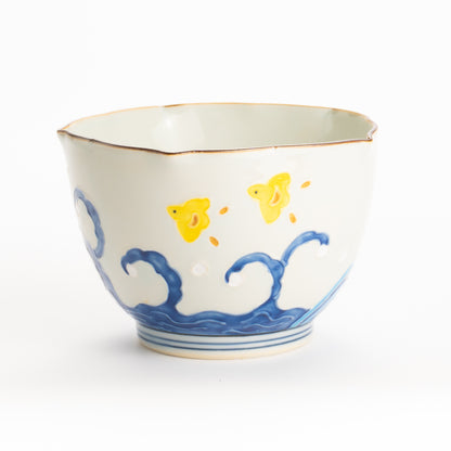 小鉢　千鳥に波　秀峰堂 KOTOPOTTER