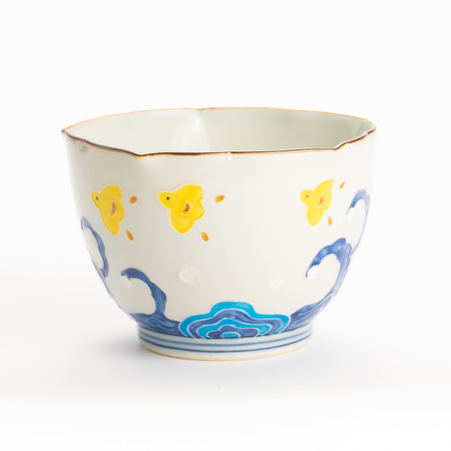 小鉢　千鳥に波　秀峰堂 KOTOPOTTER
