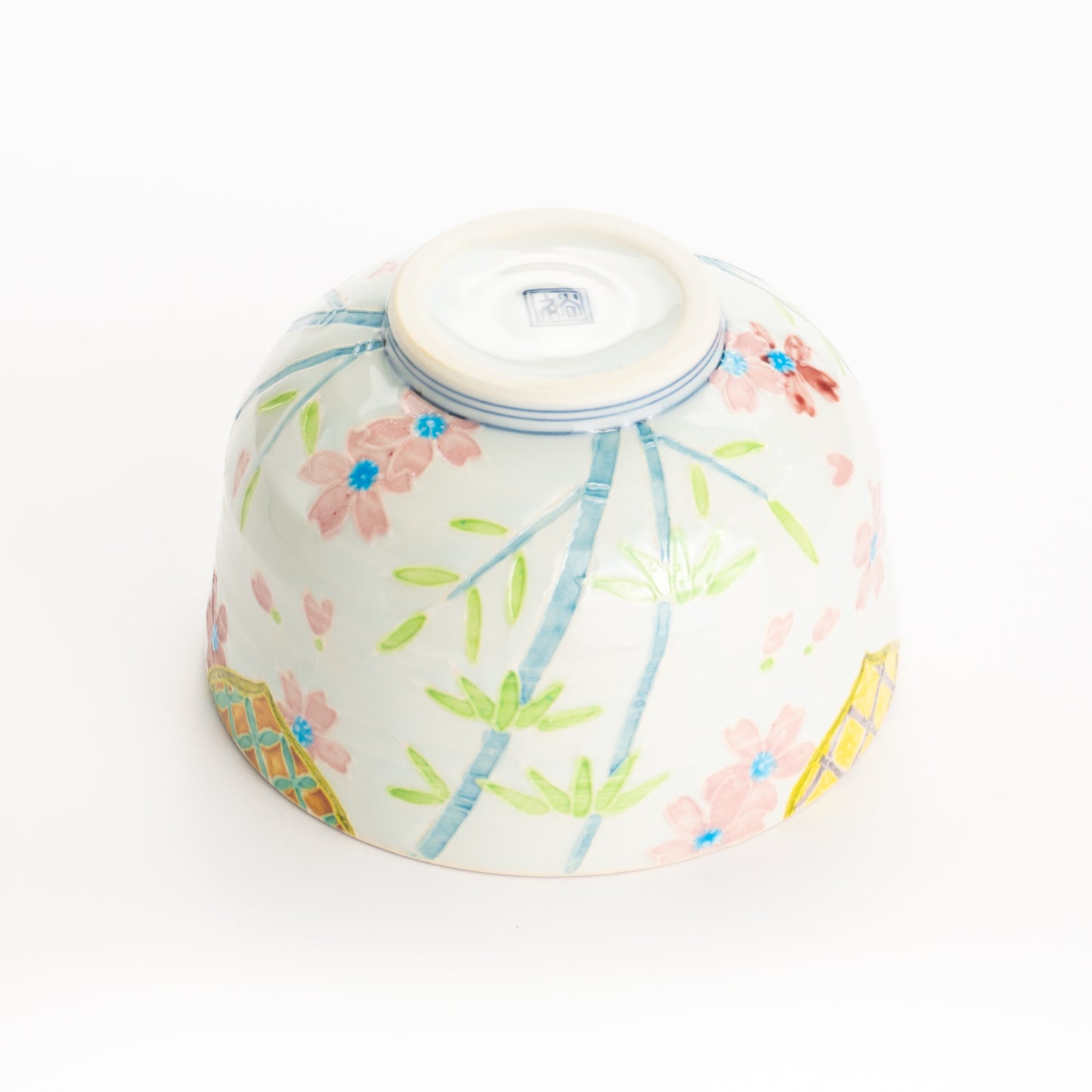 抹茶碗　交趾"竹に桜"　秀峰堂 KOTOPOTTER