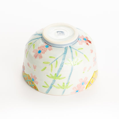 抹茶碗　交趾"竹に桜"　秀峰堂 KOTOPOTTER