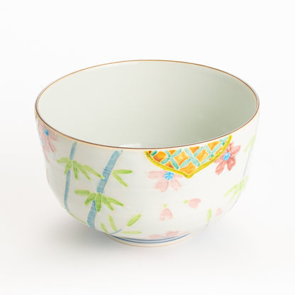 抹茶碗　交趾"竹に桜"　秀峰堂 KOTOPOTTER
