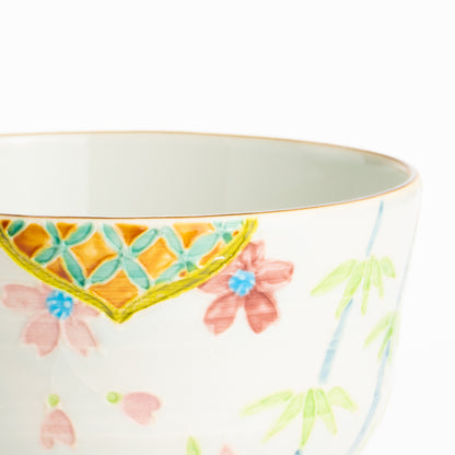 抹茶碗　交趾"竹に桜"　秀峰堂 KOTOPOTTER