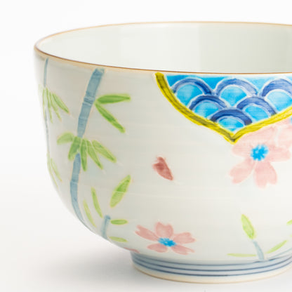 抹茶碗　交趾"竹に桜"　秀峰堂 KOTOPOTTER