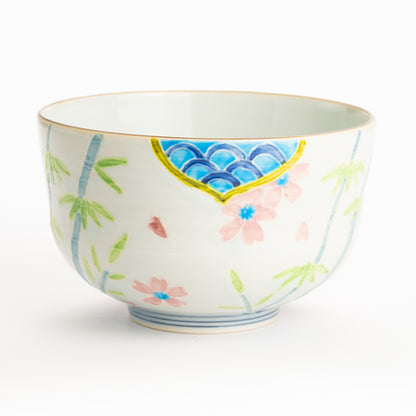 抹茶碗　交趾"竹に桜"　秀峰堂 KOTOPOTTER