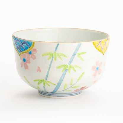 抹茶碗　交趾"竹に桜"　秀峰堂 KOTOPOTTER