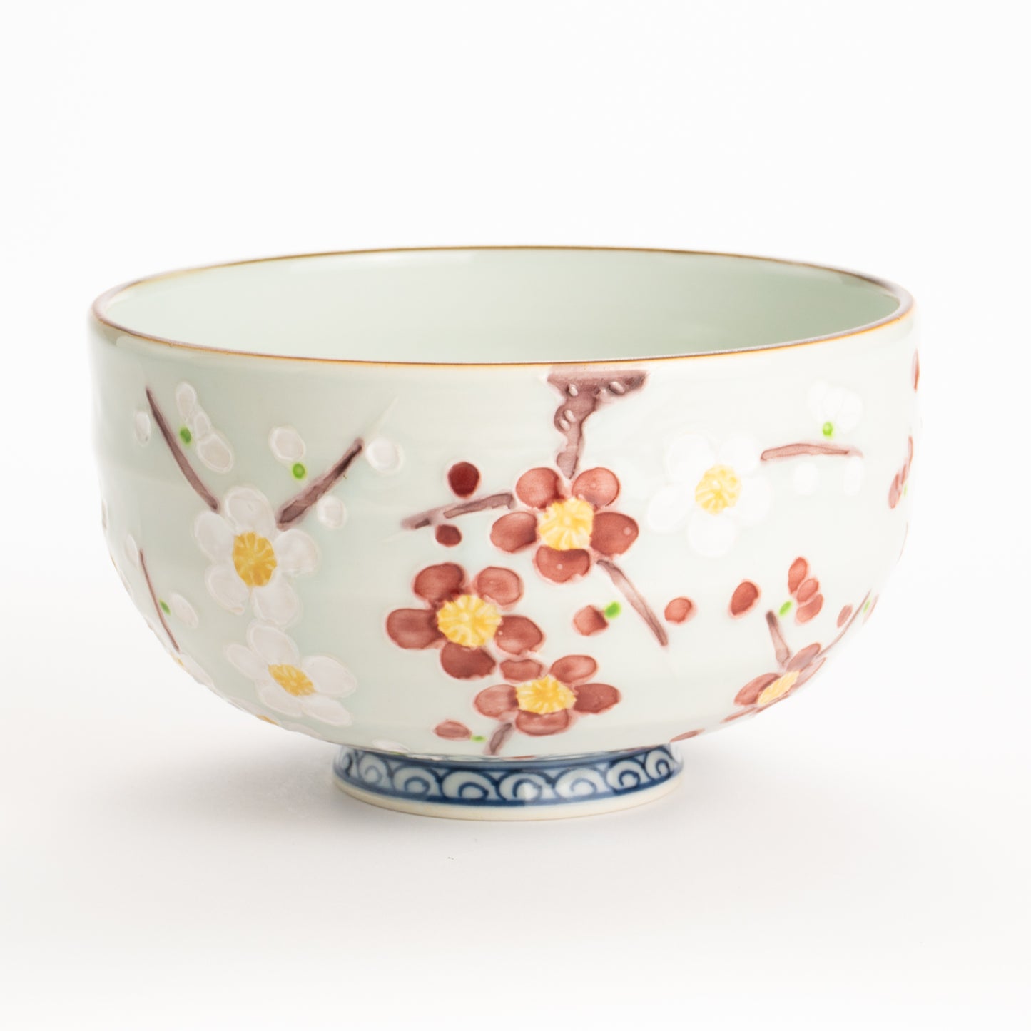 抹茶碗　交趾"紅白梅"　秀峰堂 KOTOPOTTER