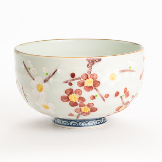 抹茶碗　交趾"紅白梅"　秀峰堂 KOTOPOTTER
