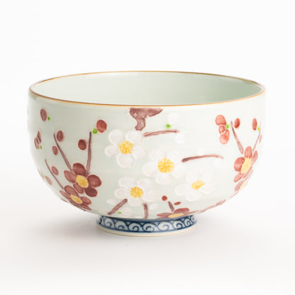 抹茶碗　交趾"紅白梅"　秀峰堂 KOTOPOTTER