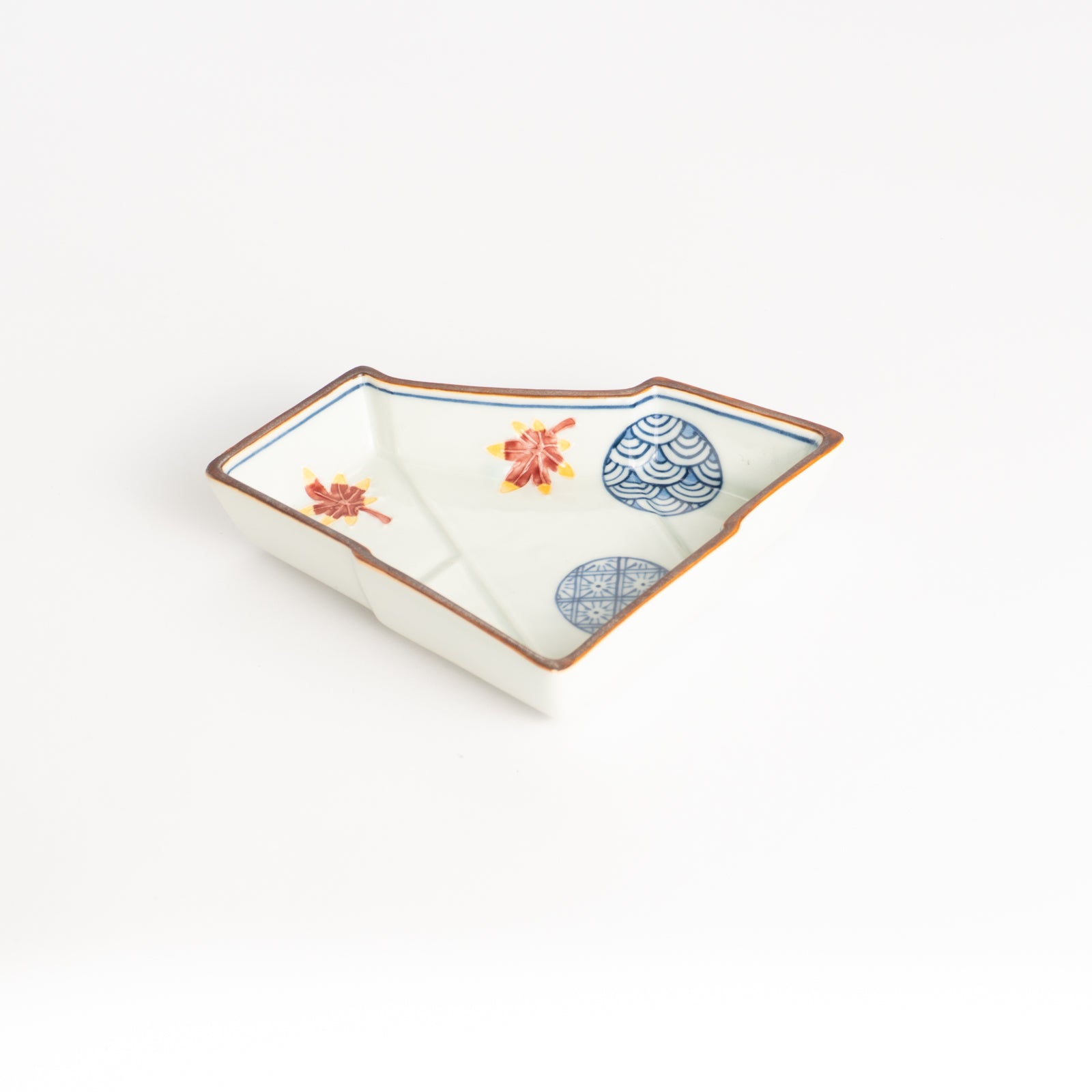小鉢　紅葉小紋 のし型　秀峰堂 KOTOPOTTER
