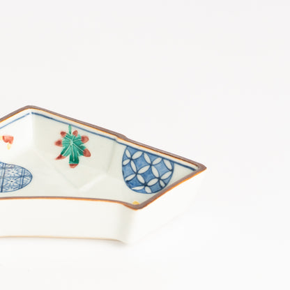 小鉢　紅葉小紋 のし型　秀峰堂 KOTOPOTTER