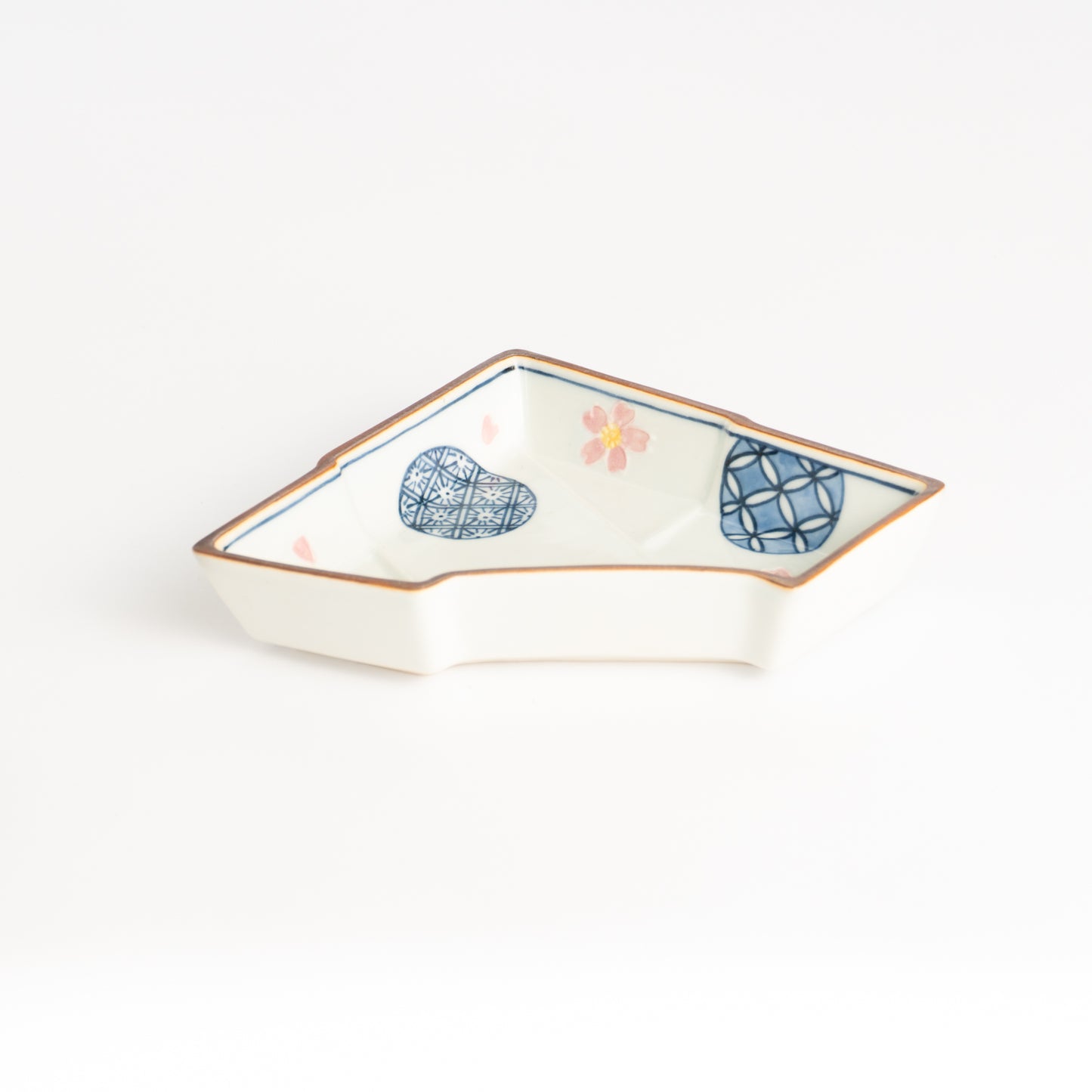 小鉢　桜小紋 のし型　秀峰堂 KOTOPOTTER