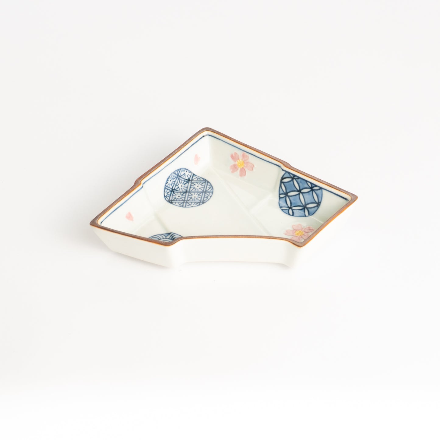 小鉢　桜小紋 のし型　秀峰堂 KOTOPOTTER