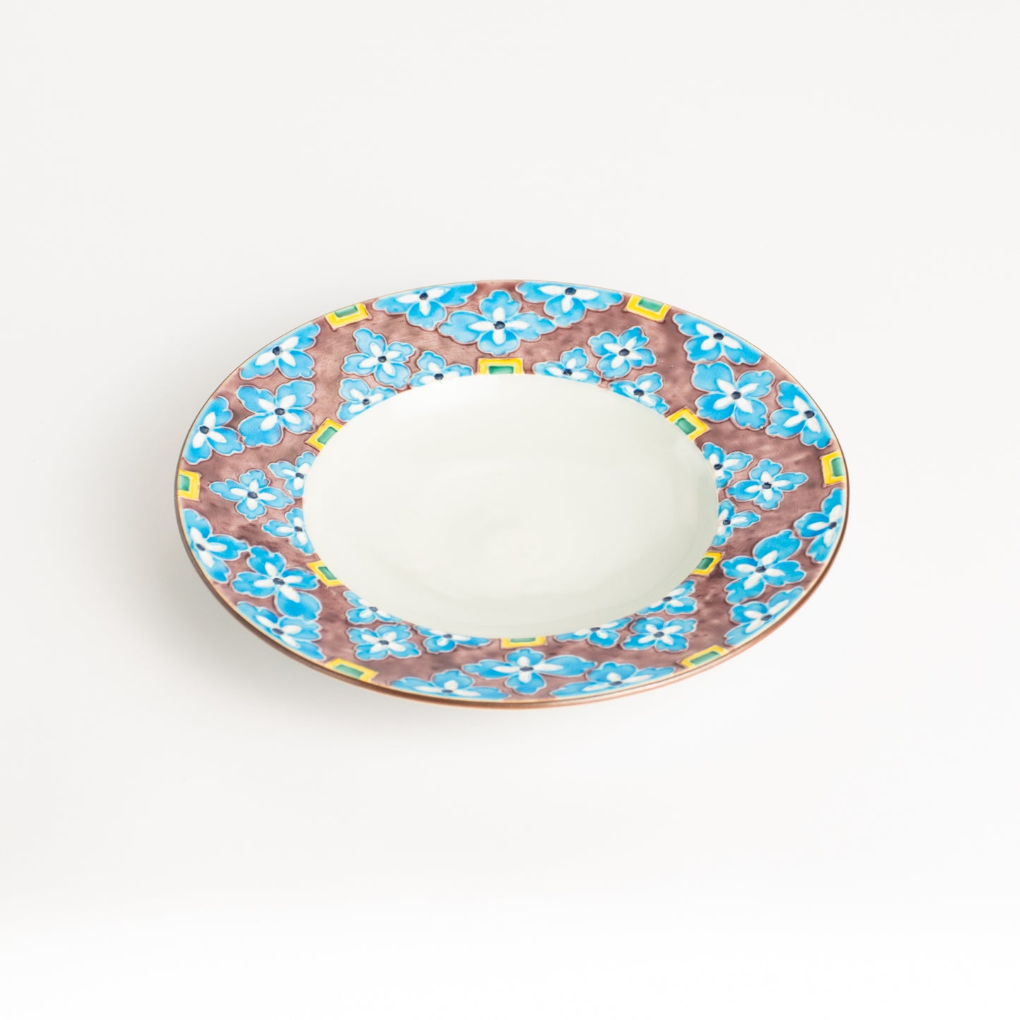 五寸皿　交趾有職紋 青　秀峰堂 KOTOPOTTER