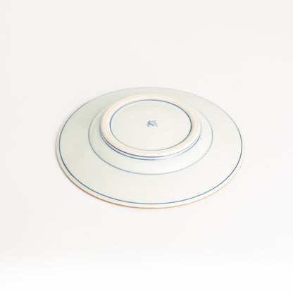 五寸皿　交趾有職紋 青　秀峰堂 KOTOPOTTER