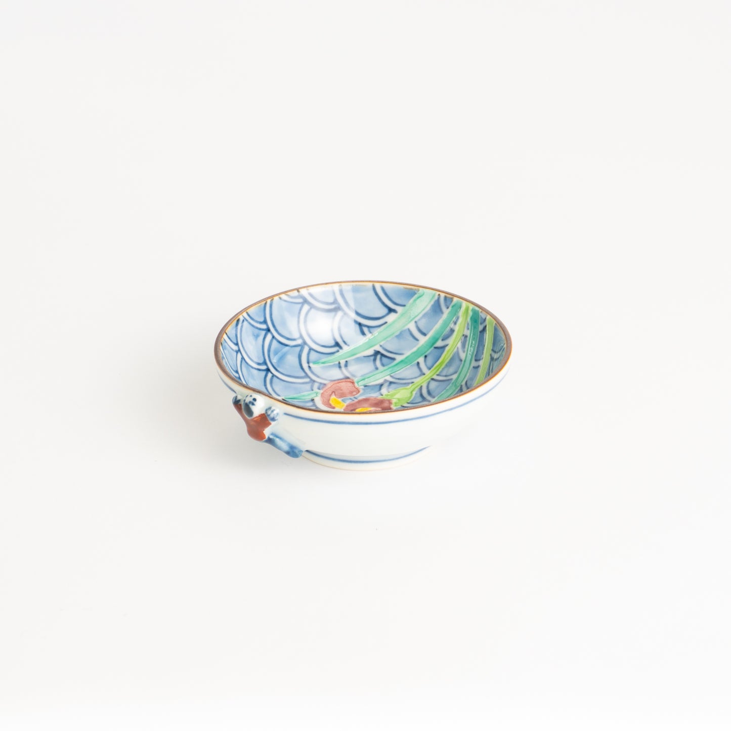 豆鉢　交趾一閑人 菖蒲　秀峰堂 KOTOPOTTER