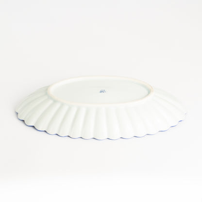 菊割長皿　交趾四季草花 有職紋　秀峰堂 KOTOPOTTER
