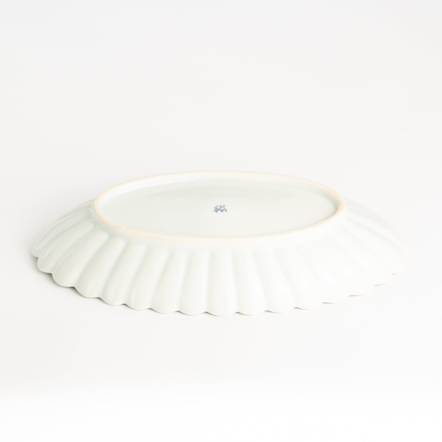 菊割長皿　染付 桜丸紋　秀峰堂 KOTOPOTTER