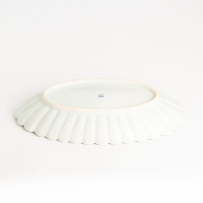 菊割長皿　染付 桜丸紋　秀峰堂 KOTOPOTTER