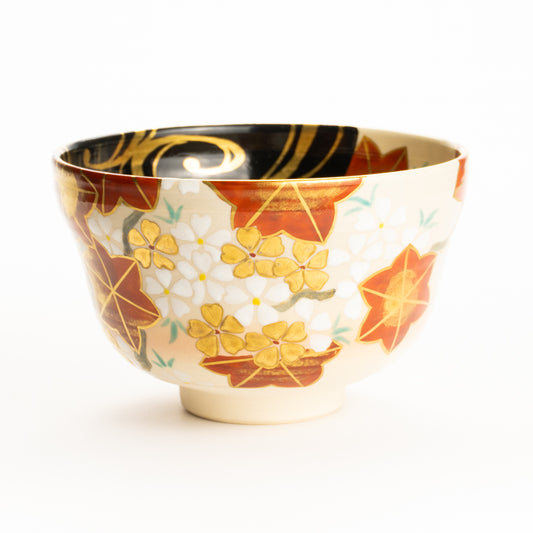 抹茶碗　雲錦流水紋　桜谷 KOTOPOTTER