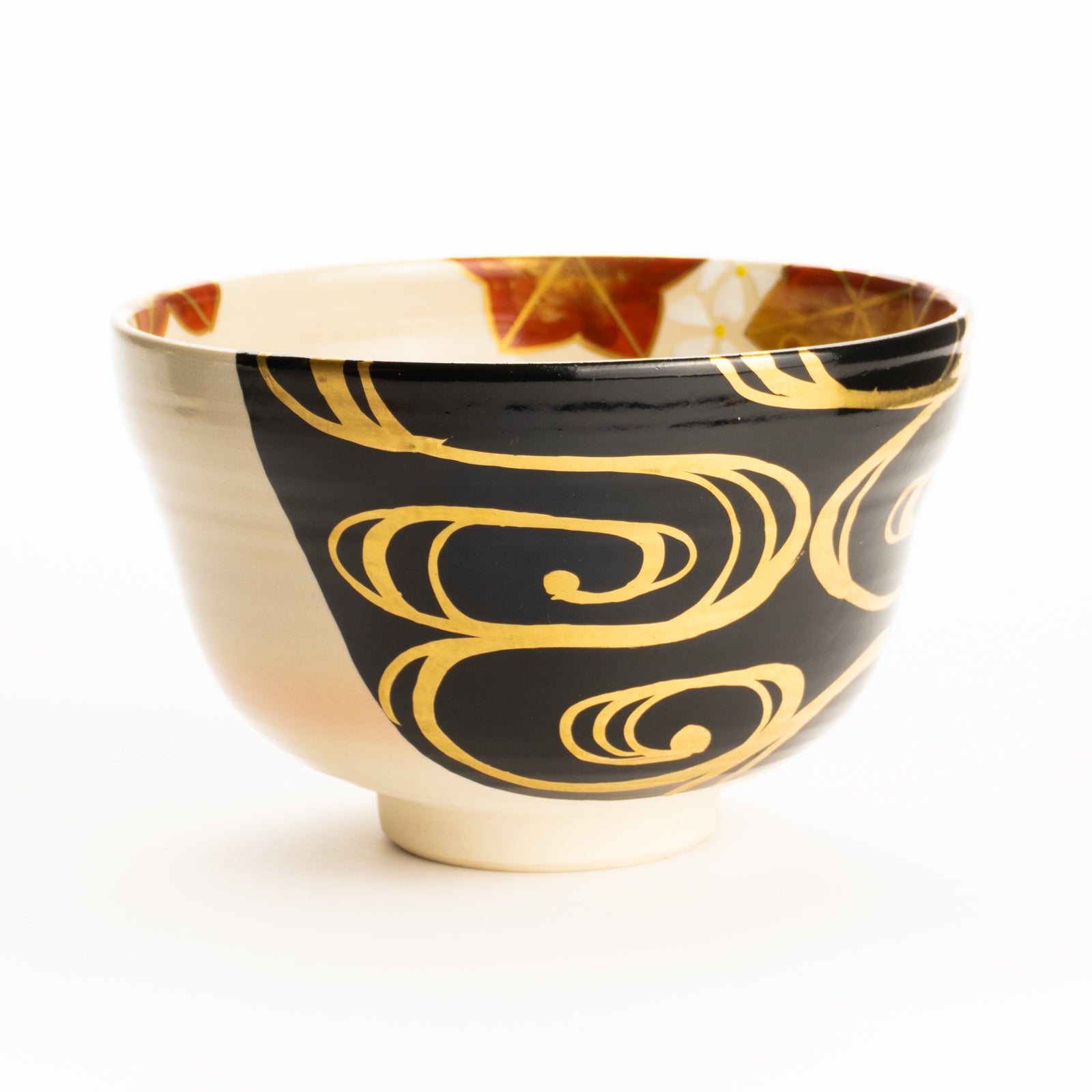 抹茶碗　雲錦流水紋　桜谷 KOTOPOTTER