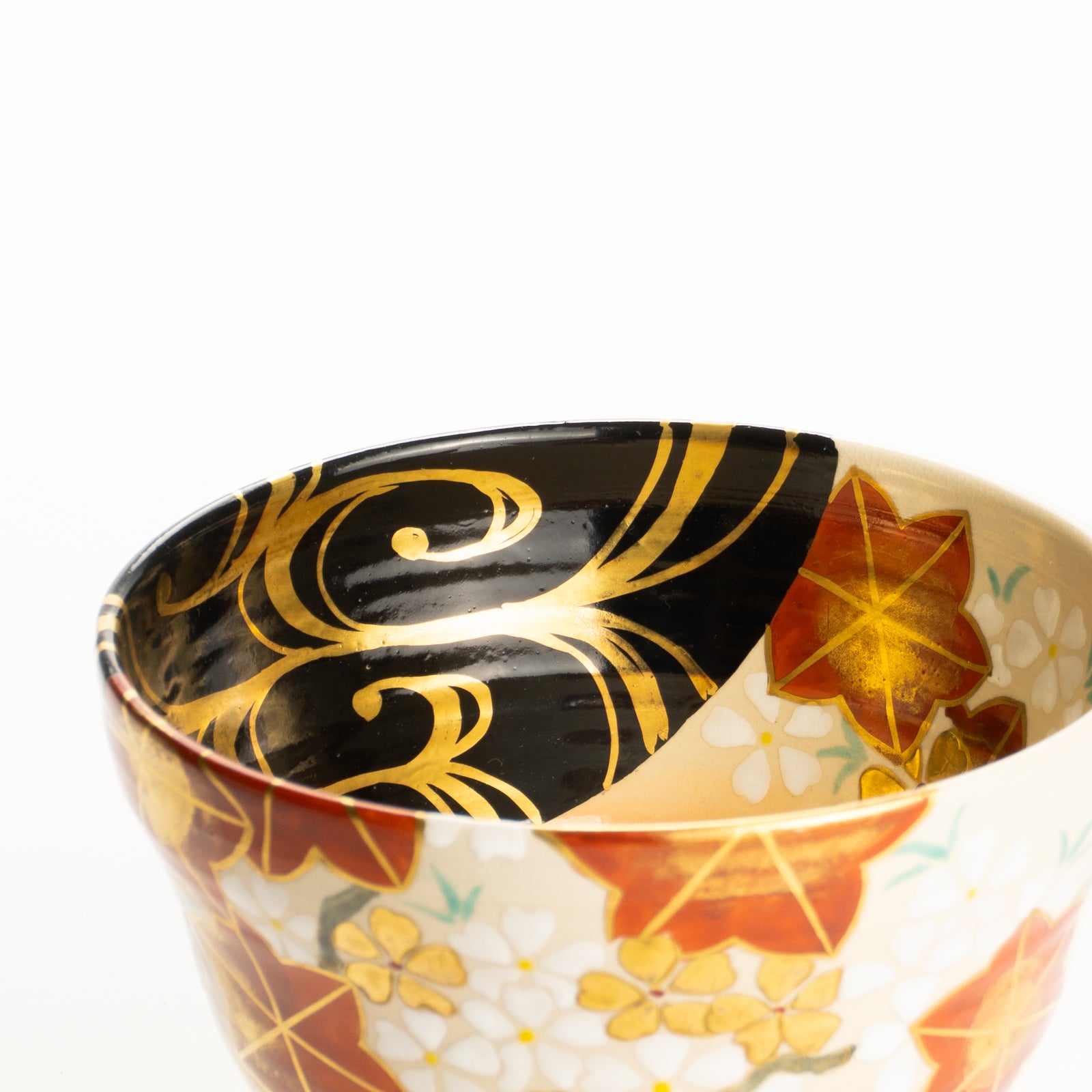 抹茶碗　雲錦流水紋　桜谷 KOTOPOTTER