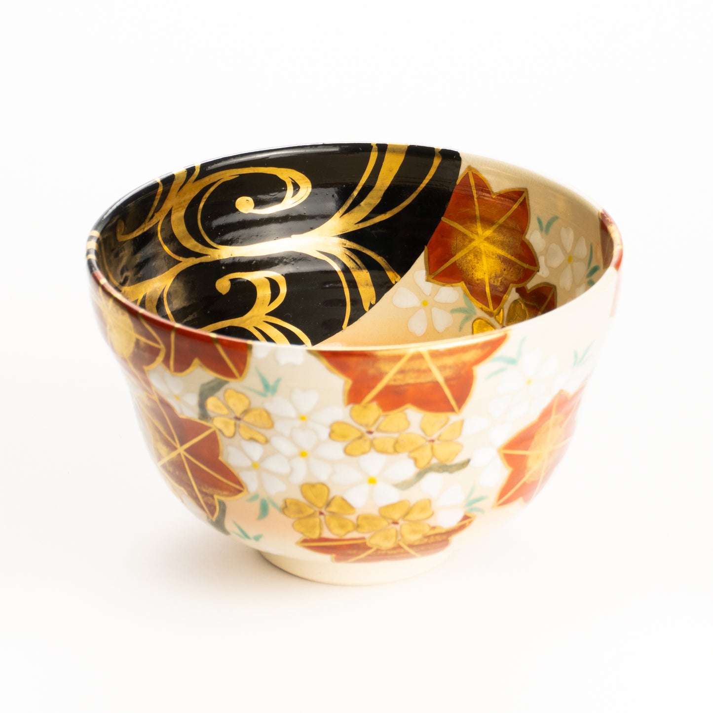 抹茶碗　雲錦流水紋　桜谷 KOTOPOTTER