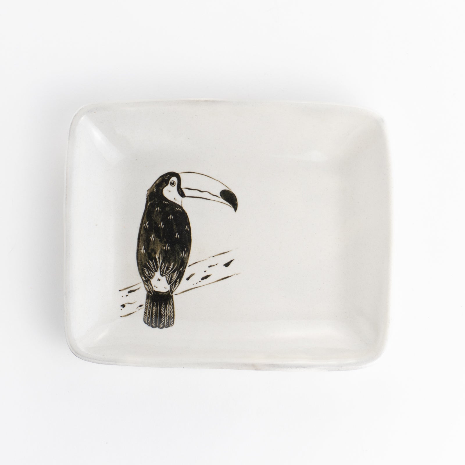 Rectangular Plate -Toco Toucan by Takunobu Sawada |Kyoto traditional ...