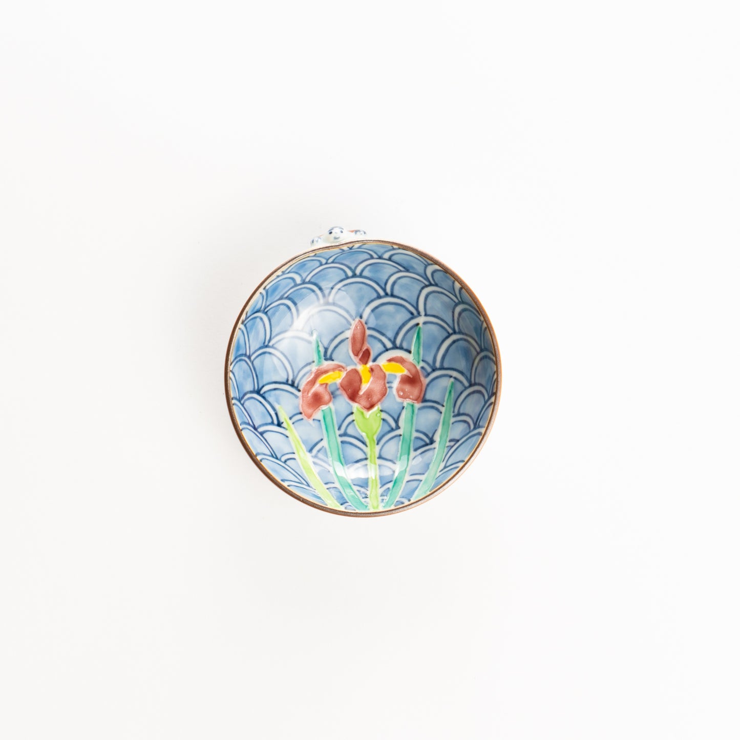 豆鉢　交趾一閑人 菖蒲　秀峰堂 KOTOPOTTER
