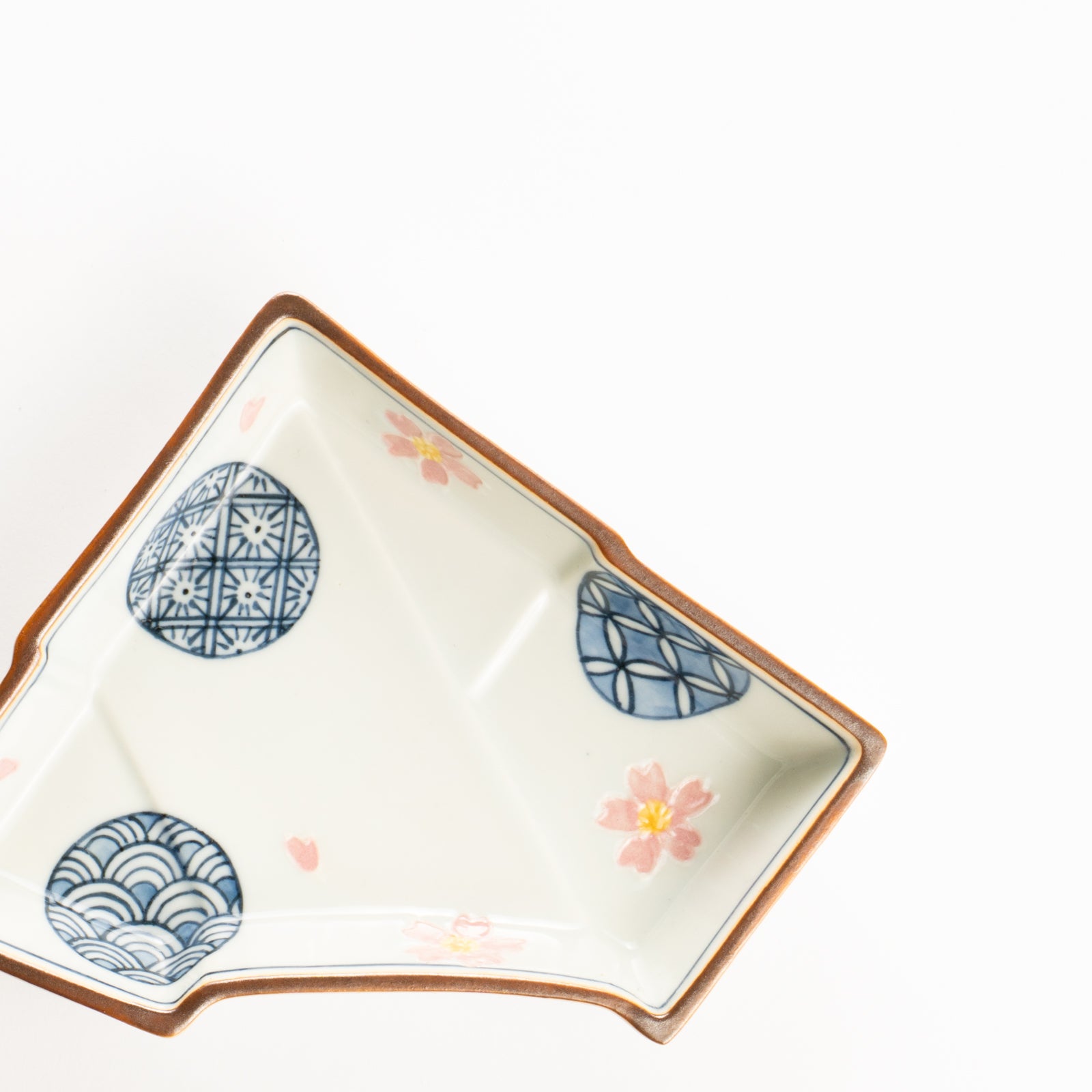 小鉢　桜小紋 のし型　秀峰堂 KOTOPOTTER