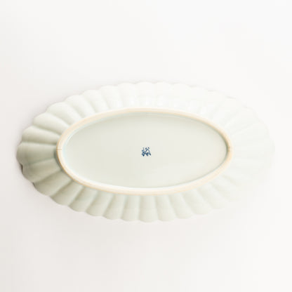 菊割長皿　染付 桜丸紋　秀峰堂 KOTOPOTTER