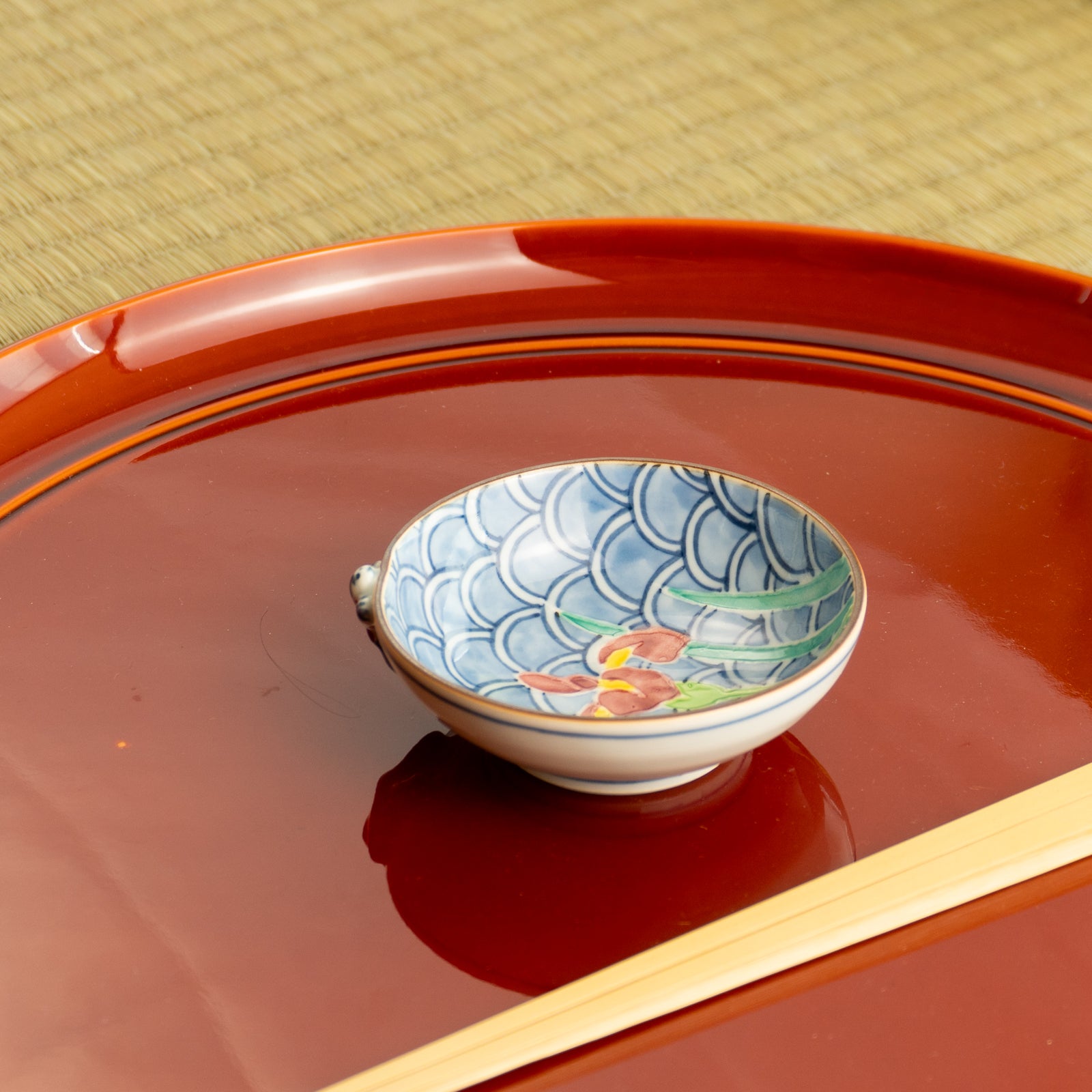 豆鉢　交趾一閑人 菖蒲　秀峰堂 KOTOPOTTER