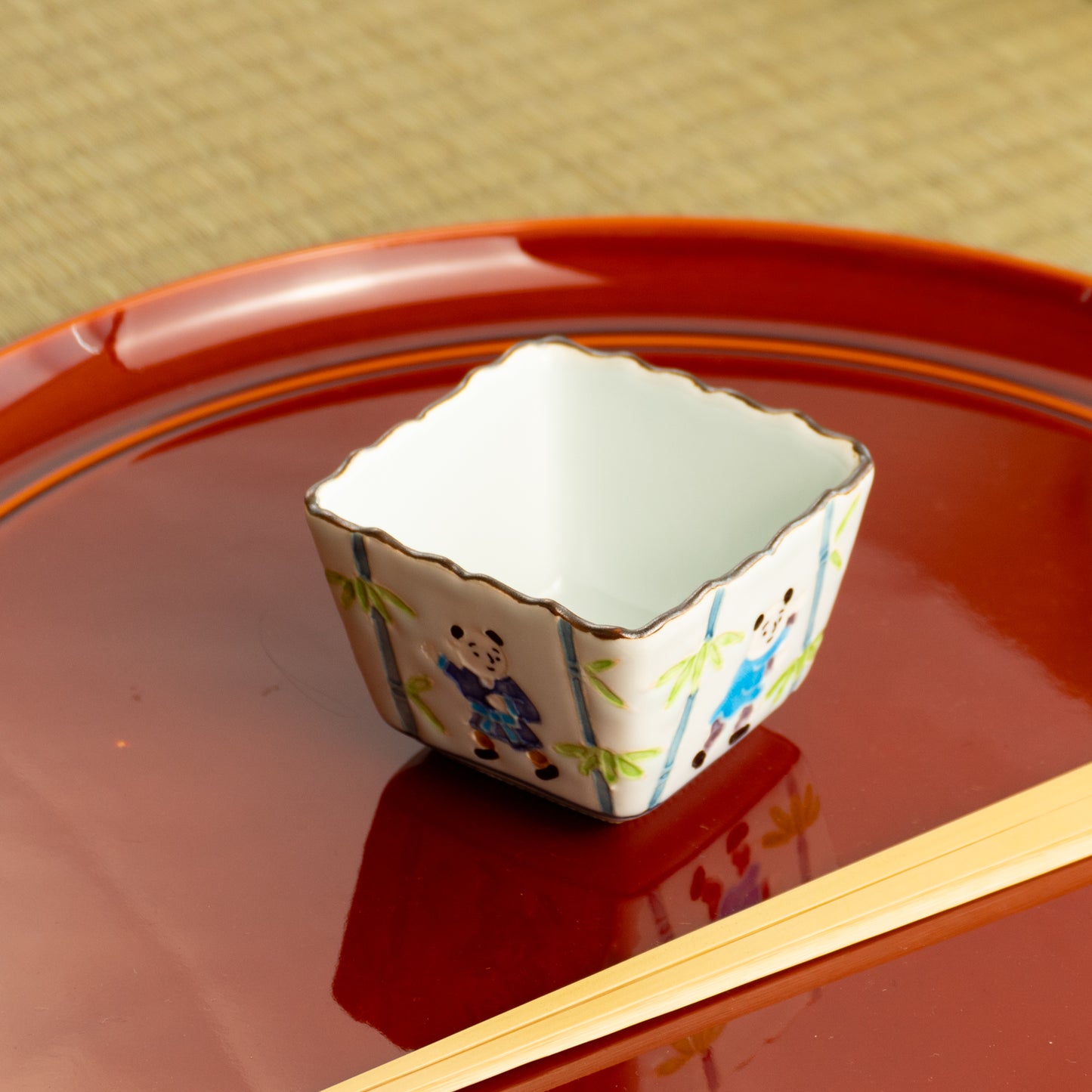 角小付　唐子に竹　秀峰堂 KOTOPOTTER
