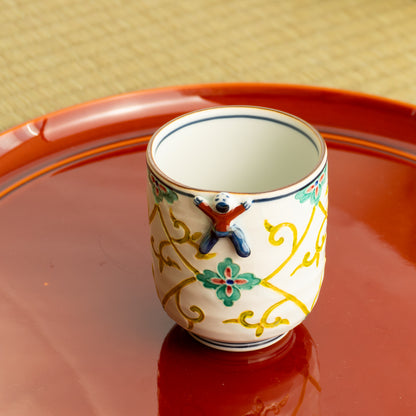 湯呑　交趾一閑人 有職唐草文様　秀峰堂 KOTOPOTTER