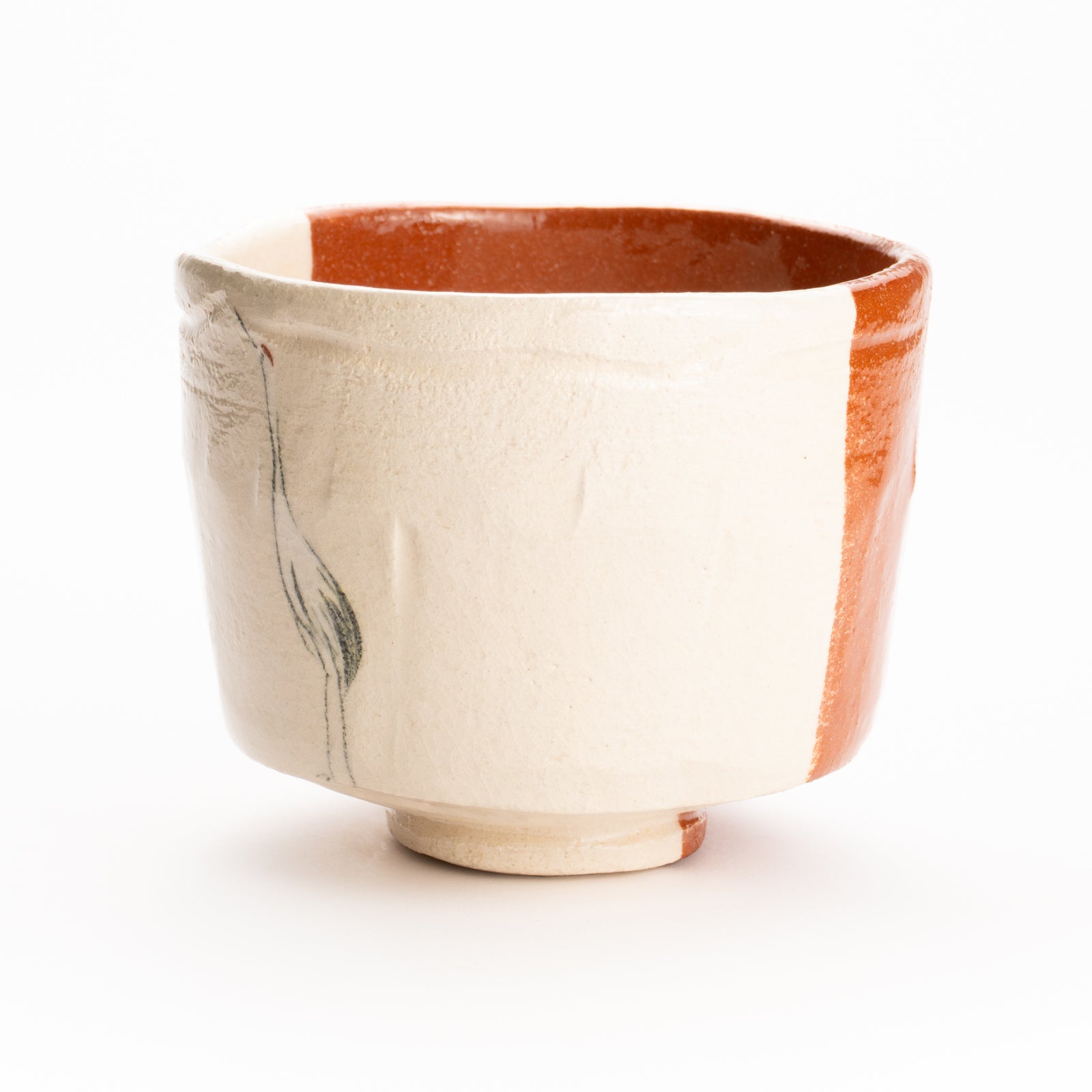 抹茶碗　楽焼"鶴松”　楽入 KOTOPOTTER