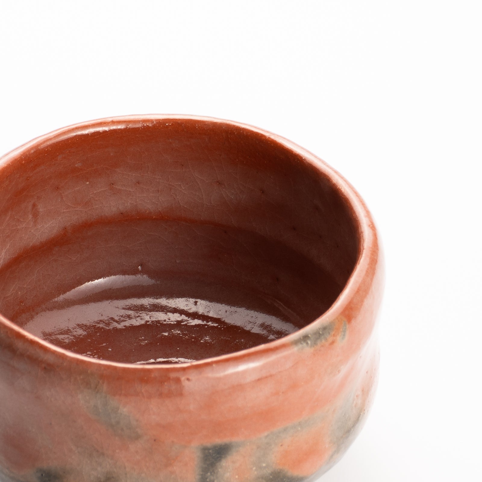抹茶碗　赤楽"明暮写"　楽入 KOTOPOTTER