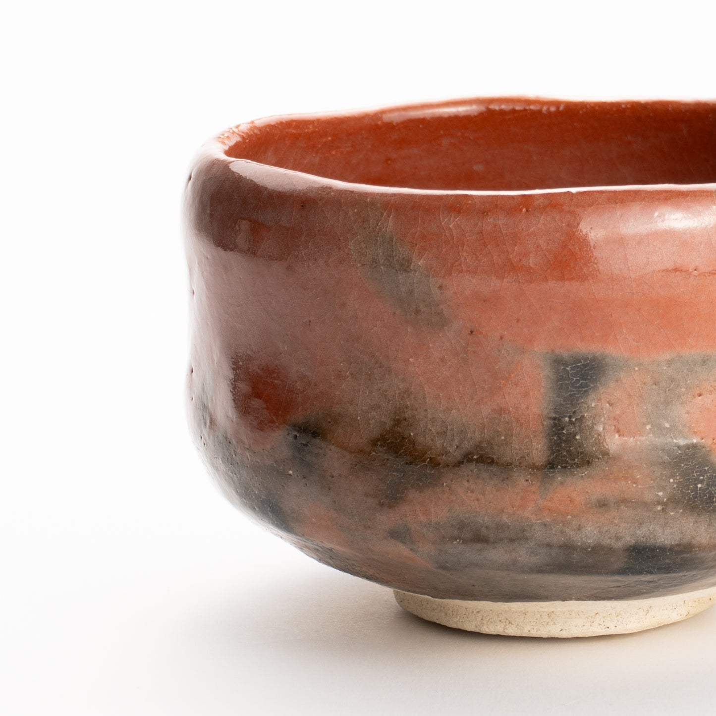抹茶碗　赤楽"明暮写"　楽入 KOTOPOTTER