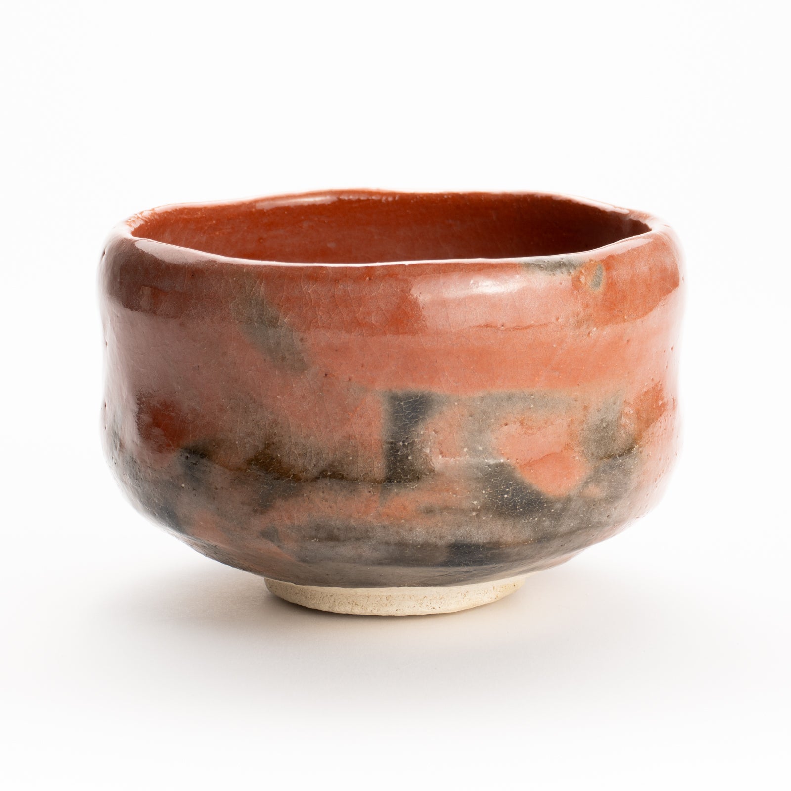 抹茶碗　赤楽"明暮写"　楽入 KOTOPOTTER