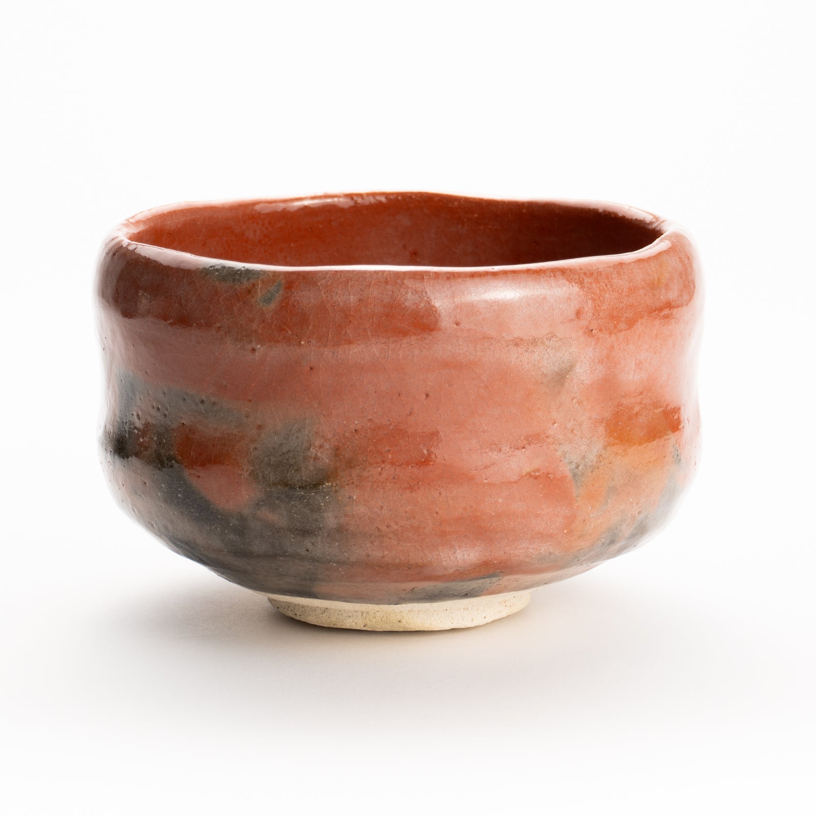 抹茶碗　赤楽"明暮写"　楽入 KOTOPOTTER