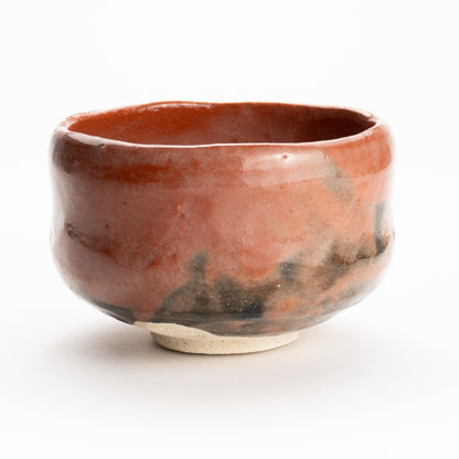 抹茶碗　赤楽"明暮写"　楽入 KOTOPOTTER