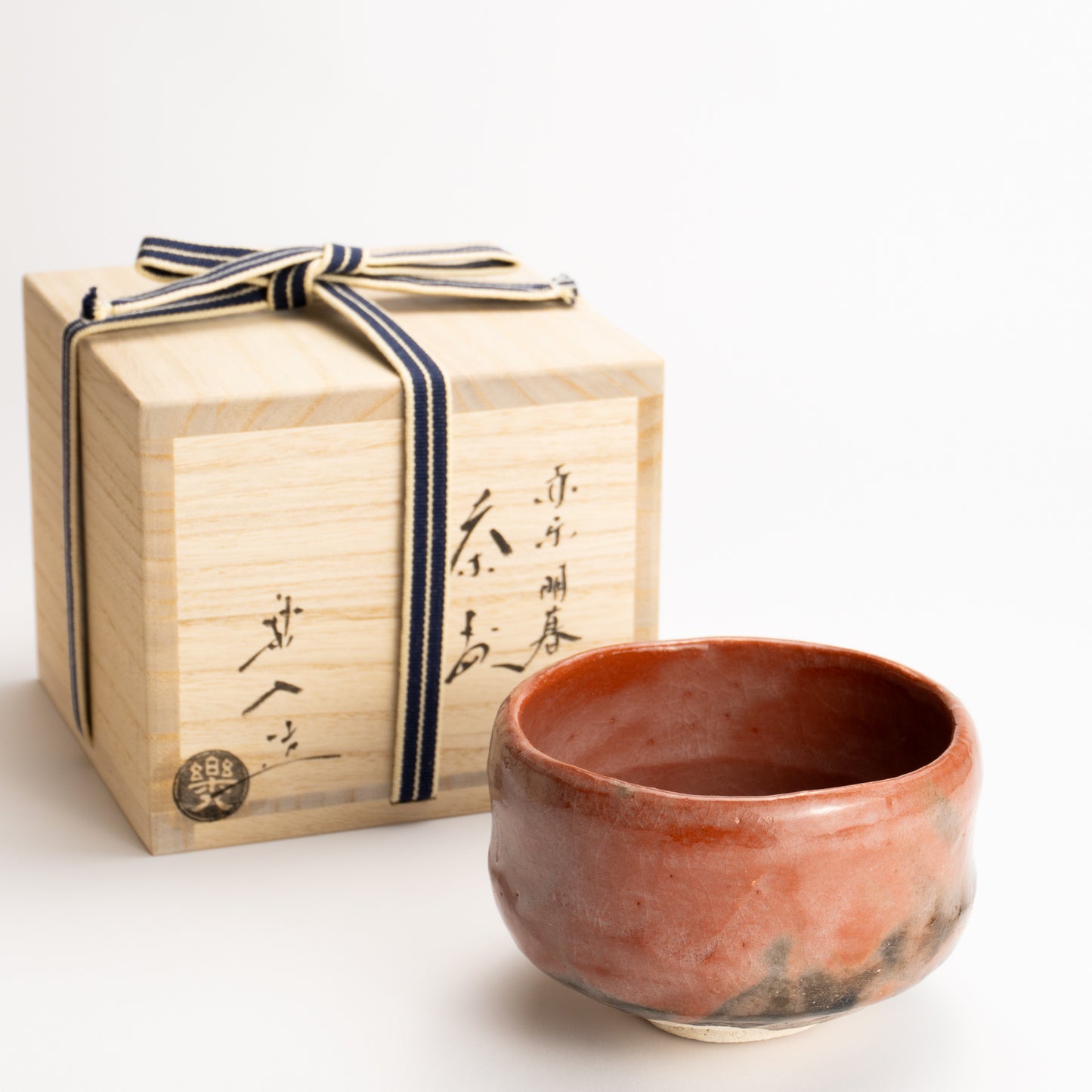 抹茶碗　赤楽"明暮写"　楽入 KOTOPOTTER